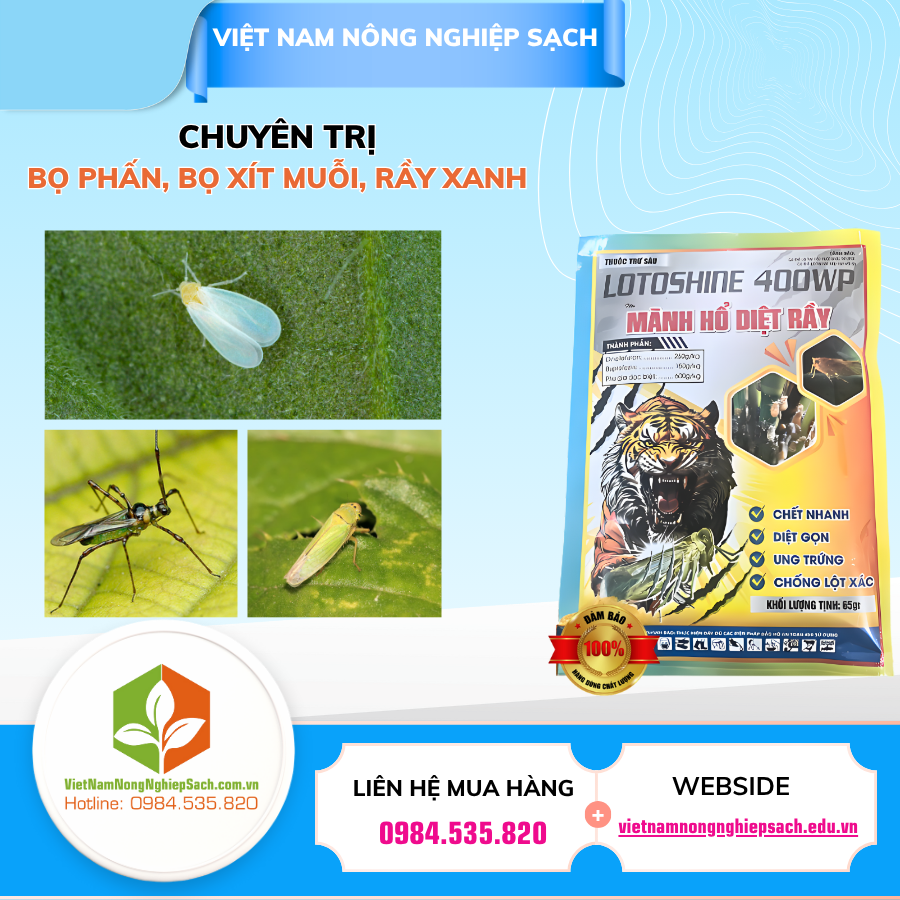LOTOSHINE 400WP – HIỆU MÃNH HỔ DIỆT RẦY